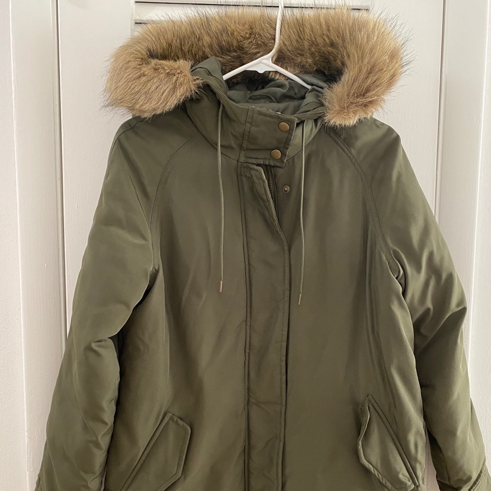 Old Navy fur hood utility jacket
